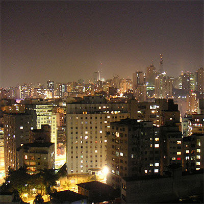 new york city skyline at night wallpaper. São Paulo Skyline at Night